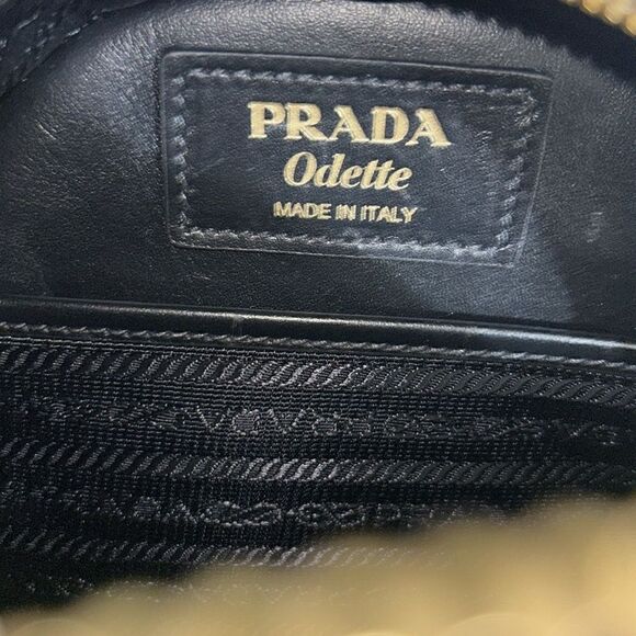 Authentic Prada Black Saffiano Lux Mini Odette Backpack main image 4